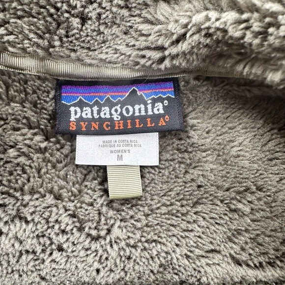 Patagonia Synchilla Fleece Jacket Women Medium Green Polyester Outdoors. - Picture 3 of 9